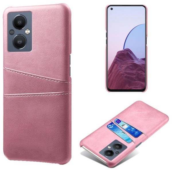 Generic Dual Card Etui Oppo Reno7 Z / Nord N20 5g - Rødguld Pink