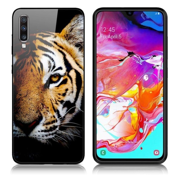 Generic Fantasy Samsung Galaxy A70 Cover - Tiger Multicolor
