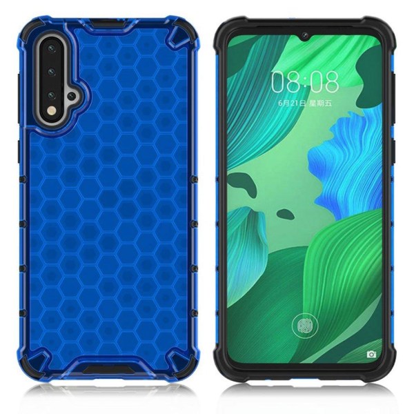 Generic Bofink Honeycomb Huawei Nova 5 Cover - Blå Blue