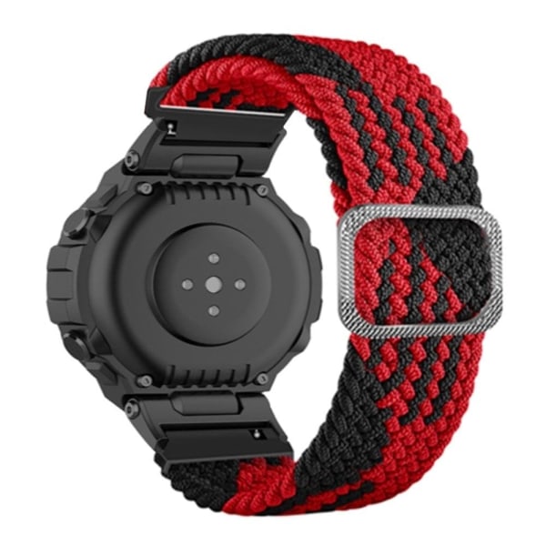 Generic Amazfit T-rex Pro / Ares Flexible Nylon Watch Strap - Bl Red