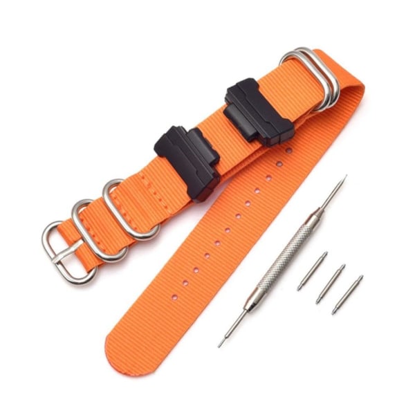 Generic Casio G-shock G-8900 / Ga-110 Dw-5600 Nylon Watch Strap - Oran Orange