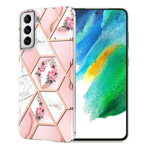 Generic Marble Samsung Galaxy S21 Fe Case - Pink / Flower