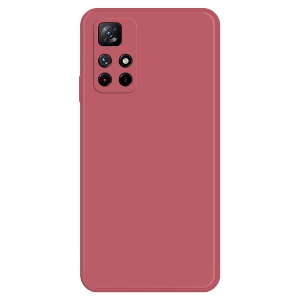 Generic Beveled Anti-drop Rubberized Cover For Xiaomi Poco M4 Pro 5g - R Red