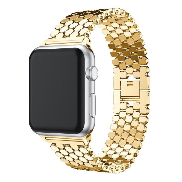 Generic Apple Watch 42mm Polygon Mønster Urrem - Guld Gold
