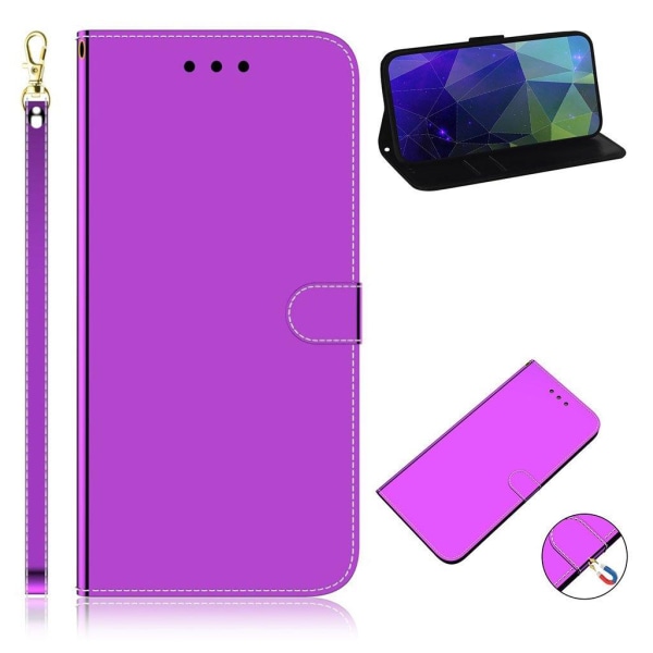 Generic Mirror Samsung Galaxy A31 Etui - Lilla Purple