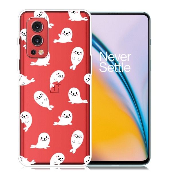 Generic Deco Oneplus Nord 2 5g Case - Cute Seal White