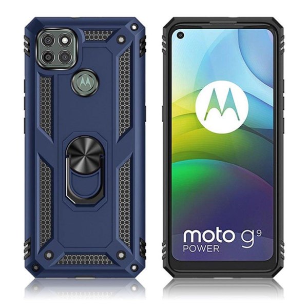 Generic Bofink Combat Motorola Moto G9 Power Etui - Blå Blue