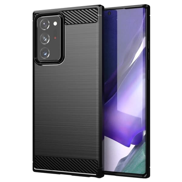 Sort Carbon Flex Etui Samsung Galaxy Note 20 Ultra 5G / 20 Ultra
