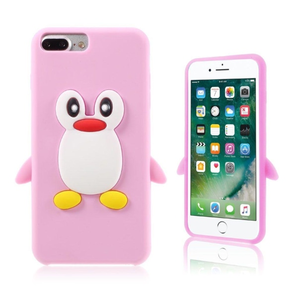 Apple Falk 3d Pingvin Silikonskal Till Iphone 7 Plus / 8 - Ro