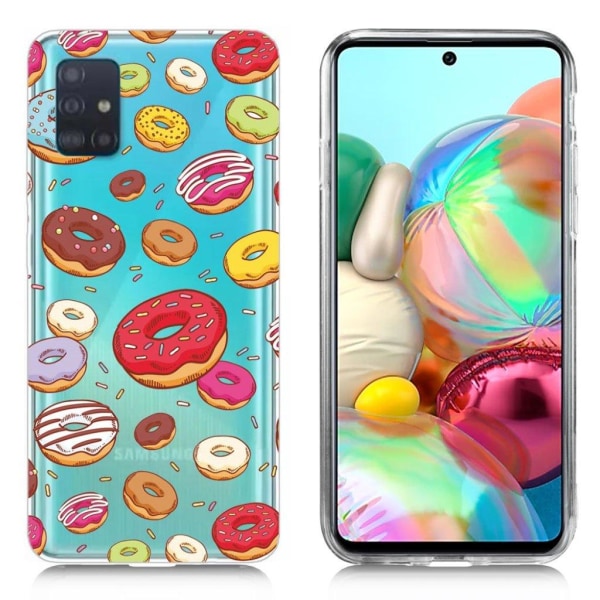 Generic Deco Samsung Galaxy A71 Cover - Doughnuts Multicolor