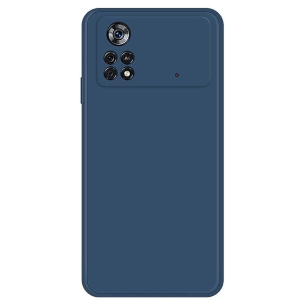 Generic Beveled Anti-drop Rubberized Cover For Xiaomi Poco X4 Pro 5g - D Blue