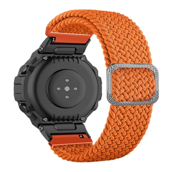 Generic Amazfit T-rex Pro / Ares Flexible Nylon Watch Strap - Or Orange
