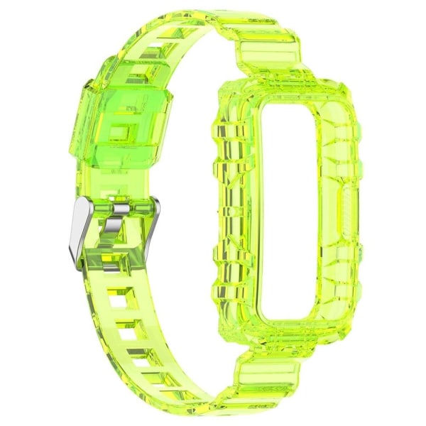 Generic Huawei Band 7 / Honor 6 Transparent Watch Strap With Cover Yellow