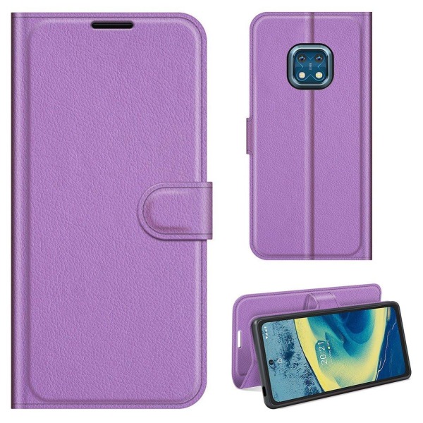 Generic Classic Nokia Xr20 Flip Etui - Lilla Purple