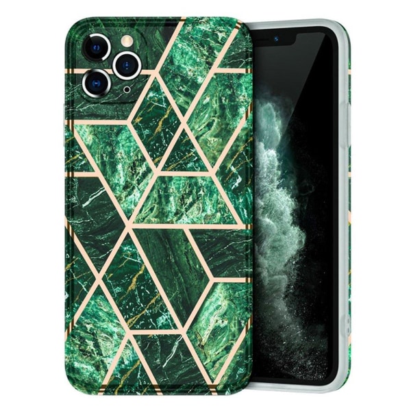 Generic Marble Iphone 11 Pro Max Cover - Grøn Green
