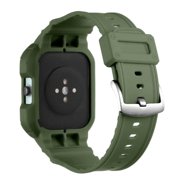 Generic Amazfit Gts 4 / 3 2 1 Silicone Watch Strap With Integrated C Green