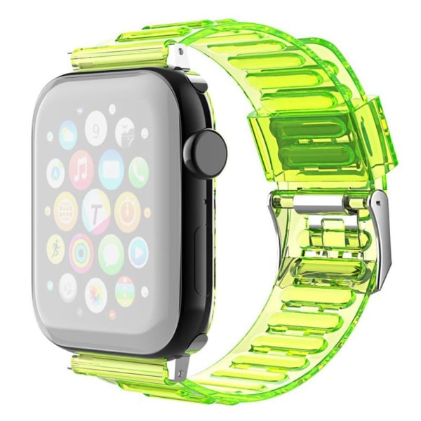 Generic Apple Watch Series 6 / 5 40mm Transparent Style Band - Yel Yellow