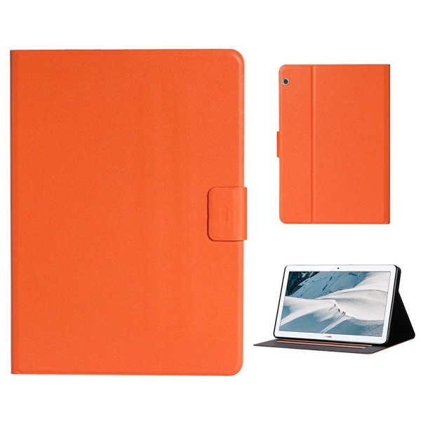 Generic Huawei Mediapad T3 10 Light Simple Læder Etui - Orange