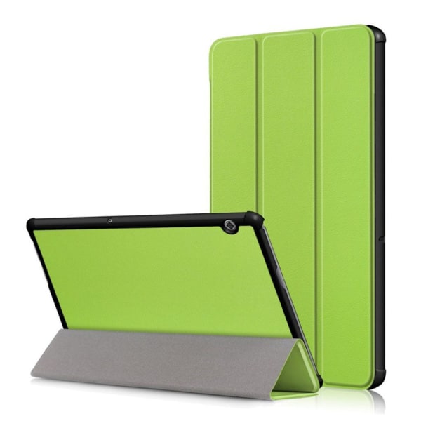 Huawei Mediapad T5 Tri-fold Leather Flip Case - Green