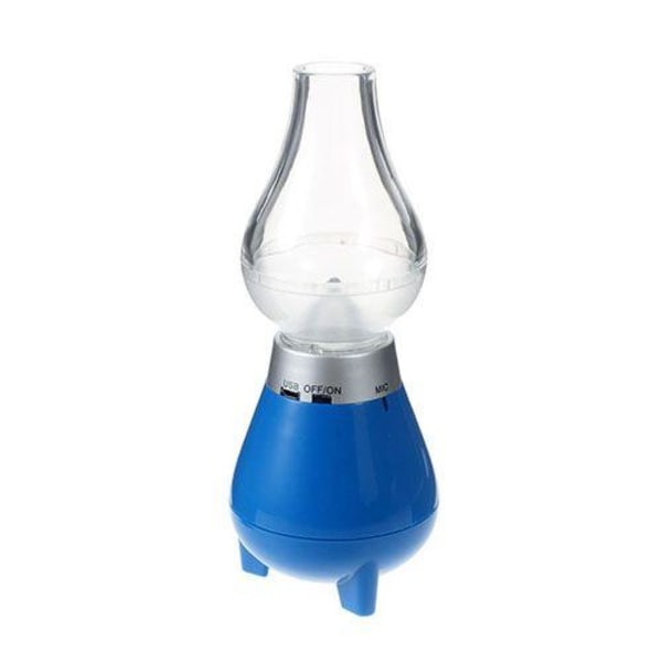 Lux-Case Kerosene Minihögtalare Med Mikrofon Och Led-belysning - Blå