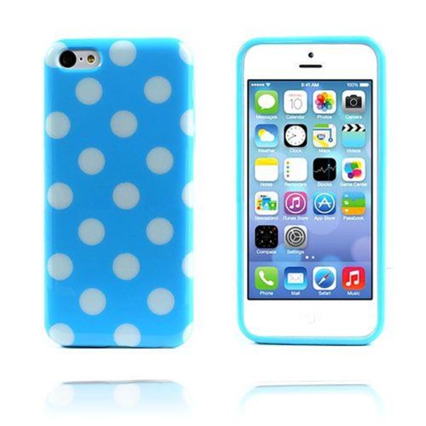 Apple Polka Dots (blå) Iphone 5c Skal