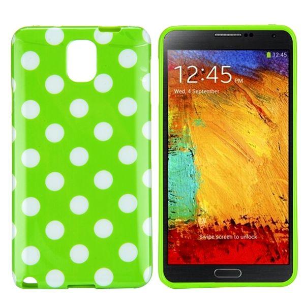 Samsung Polka Dots (grön) Galaxy Note 3 Skal