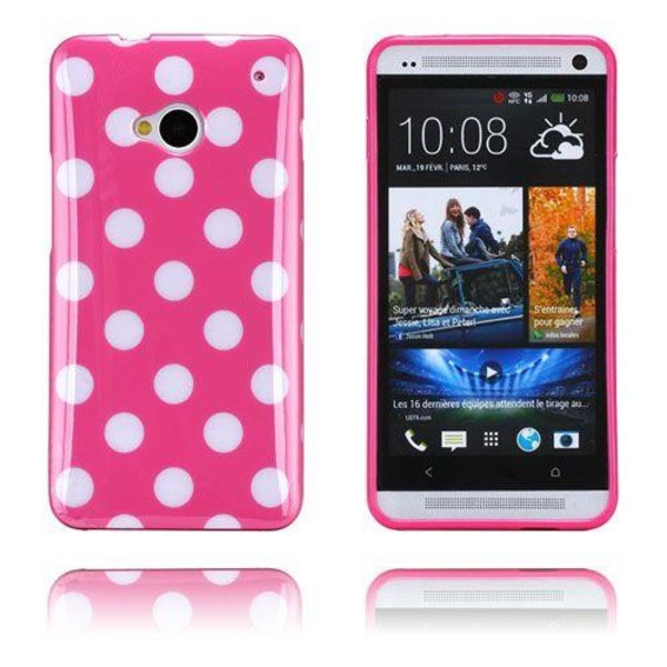 HTC Polka Dots (rosa) Htc One Skal