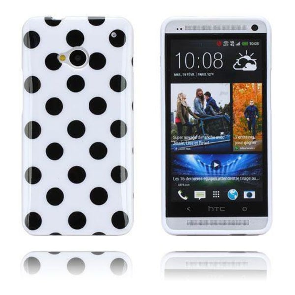 HTC Polka Dots (vit) Htc One Skal