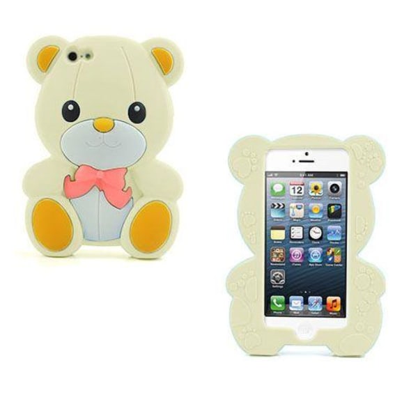 Apple Teddybjörn (gräddfärgad) Iphone 5/5s Skal