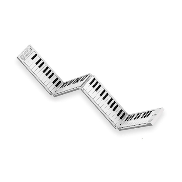 Bærbart sammenleggbart piano | 88-tangenters bærbart piano med innebygd USB-oppladbart batteri og USB Midi. 128-toners pianoklavier, 1,6 kg, 33 cm