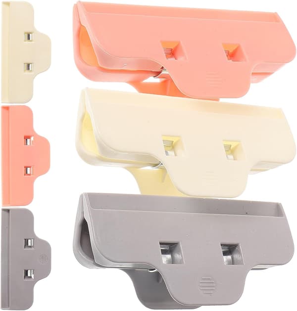 6 stk. store kantklemmer for diamanttegning, fikseringsklemmer i plast for diamant DIY-maling