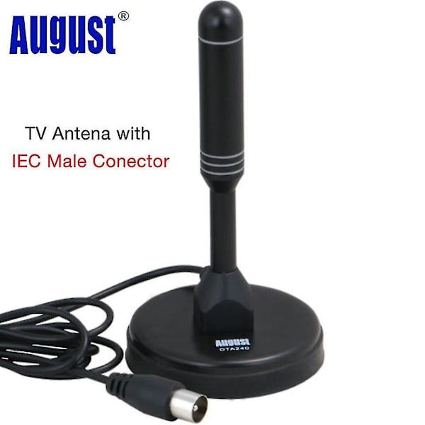 August Dta240 1080p HD Digital TV-antenne Bærbar Innendørs