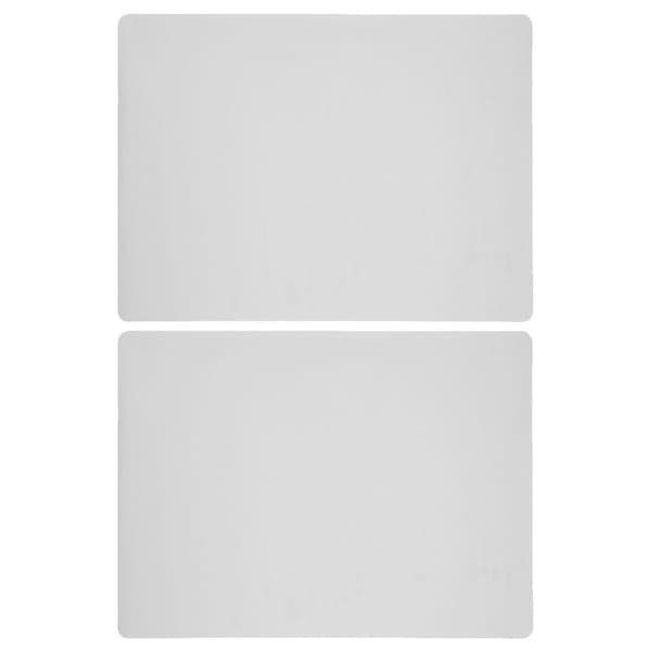 4 stk silikon plassmatte anti-skåld bordmatte benkeplate plassmatte kjøkkenbord plassmatte（40.00X30.00X0.55CM，grå）
