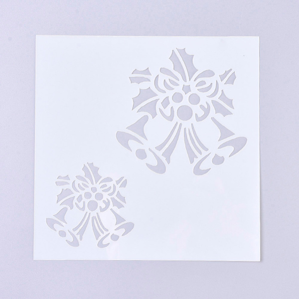 Stencil / Schablon med Julmotiv - 13x13 cm