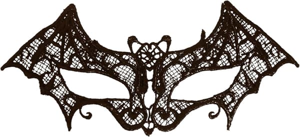 1 stk. Svart Blonde Flaggermus Maske Maskerade Øyemaske Domino Gotisk Vampyr Flaggermus Tilbehør Øyemaske Halloween Kostyme Tilbehør