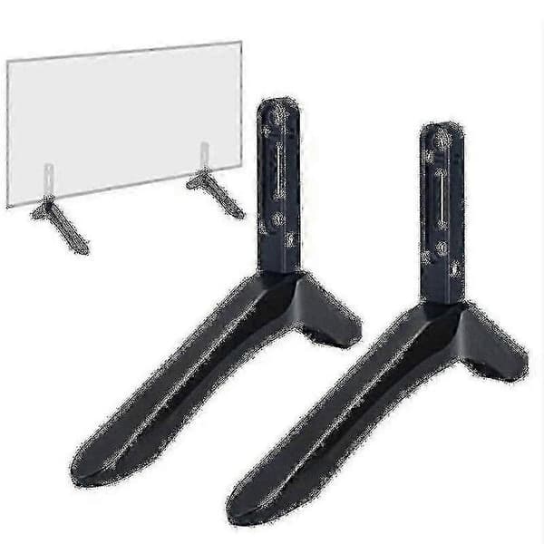 2 stk. Universell TV-fot Sokkel Feste Kompatibel Med 32-65 Tommers Samsung Vizio LCD TV Ikke Kompatibel Med Lg Tv Svart Fjernsyn Brakett Bordholder