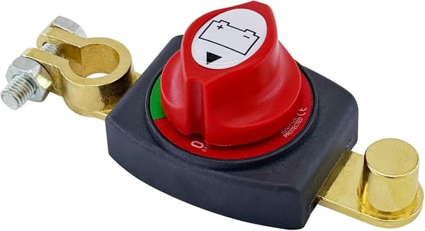 Batterifrånkopplare för toppmontering, 12-24 V Batteriströmbrytare Huvudströmbrytare Frånkopplingsisolator för Bil, Fordon, Husbil och Båt