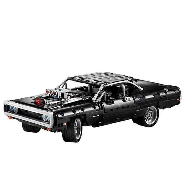 Hot Moc Bricks Tech Car Series Doms Dodged Charger 42111 Modellbyggeklosser Racing Biler Lekegave For Gutter Barn