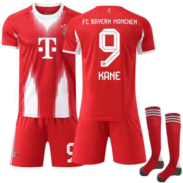 2025-2026 Bayern München Hjemme Fotballdrakt for Barn Nr. 9 Kane-FA-