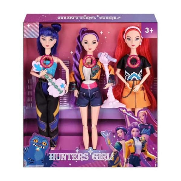 3x Sining Kpop Demon Hunters Fidget Toy - Rumi Mira Zoey Comfort Dolls, Birthday
