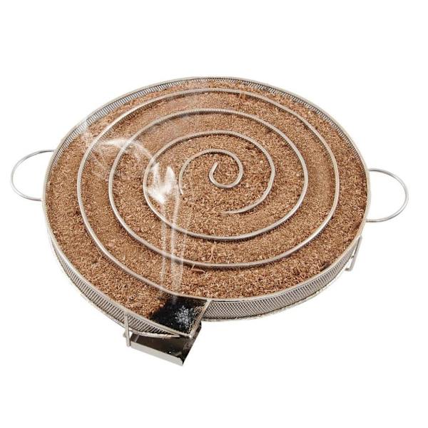 8-tommers kaldrøyksgenerator for BBQ-grill eller røyktrestøv, varm og kald røyking av laks, kjøtt, brennetid opptil 18-24 timer