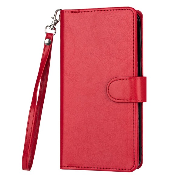 Floveme Samsung Galaxy S22 Plus - Smart Wallet Case (9 Kort) Röd