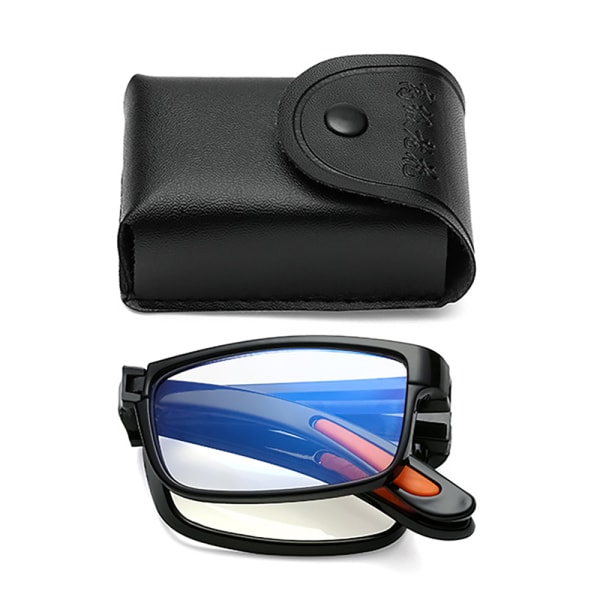 Floveme Glat Foldbare Læsebriller Med Styrke Svart +3.5