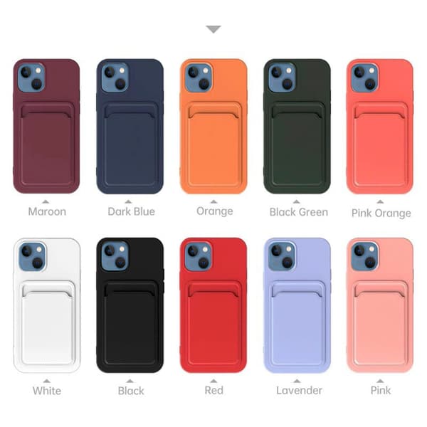 Floveme  Skal med Smart Kortfack till iPhone 15