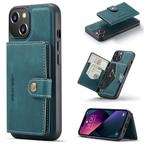 Floveme Iphone 13 Mini - Smart Cover Med Kortholder (magnet) Grön