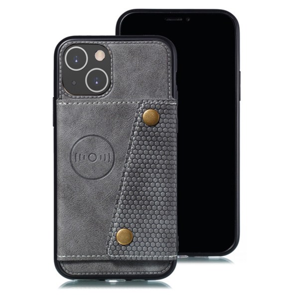 Floveme Iphone 13 Mini - Smart Cover Med Plads Til Kort Grå