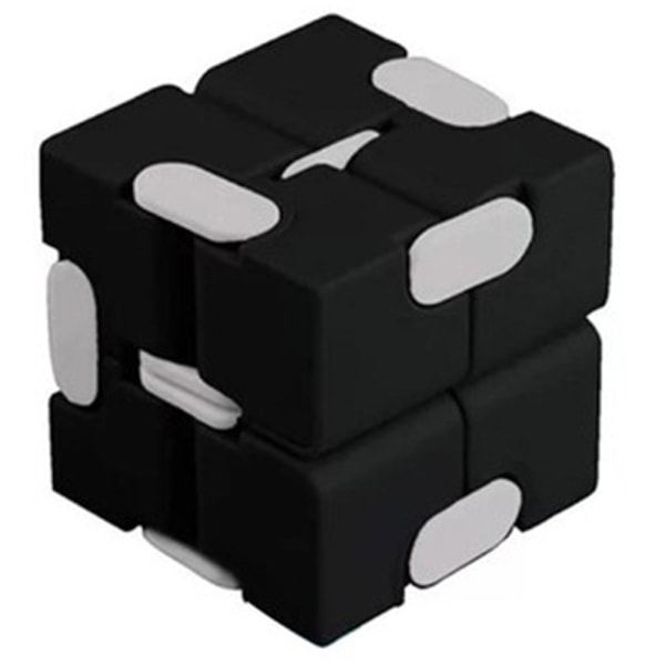 PopnSquish Fidget Toy / Infinity Cube Angst Relief Stress Svart