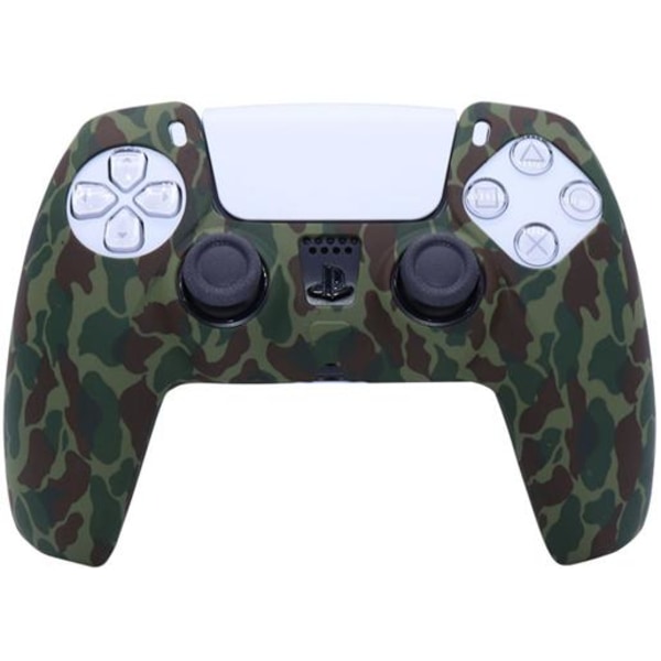 MTK Silikone Skin Grip Til Playstation 5 / Ps5 Controller Camouflage Green
