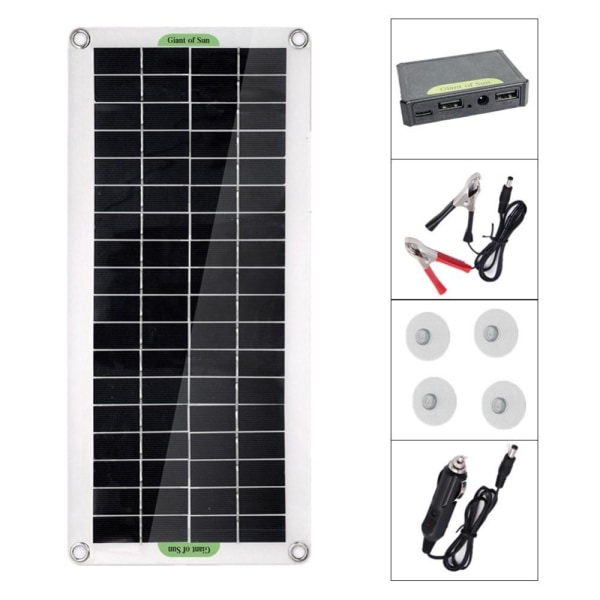 MTK 30w Bærbar Solar Panel Charge Controller Til Bilbåd Ca Black