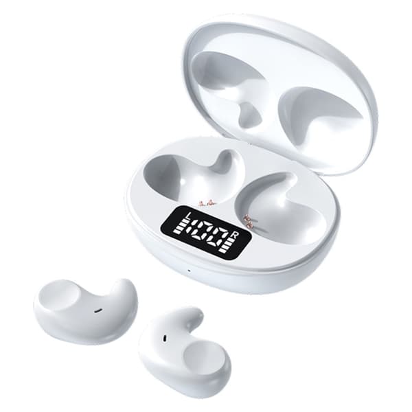 In-ear sovehodetelefoner med Bluetooth - Hvit